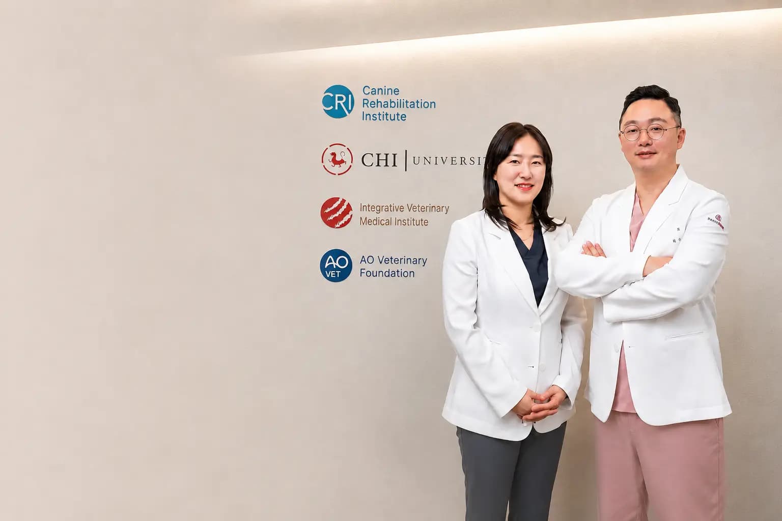 여기로양한방동물병원 최은영 대표원장과 최우 원장